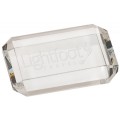 CRY6612 Clear Rectangle Crystal Paperweight 